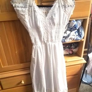 White maxi sun dress